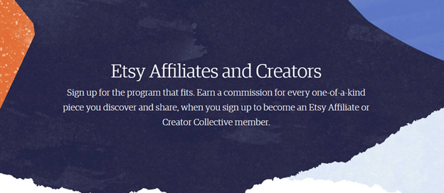 Programme d'affiliation Etsy