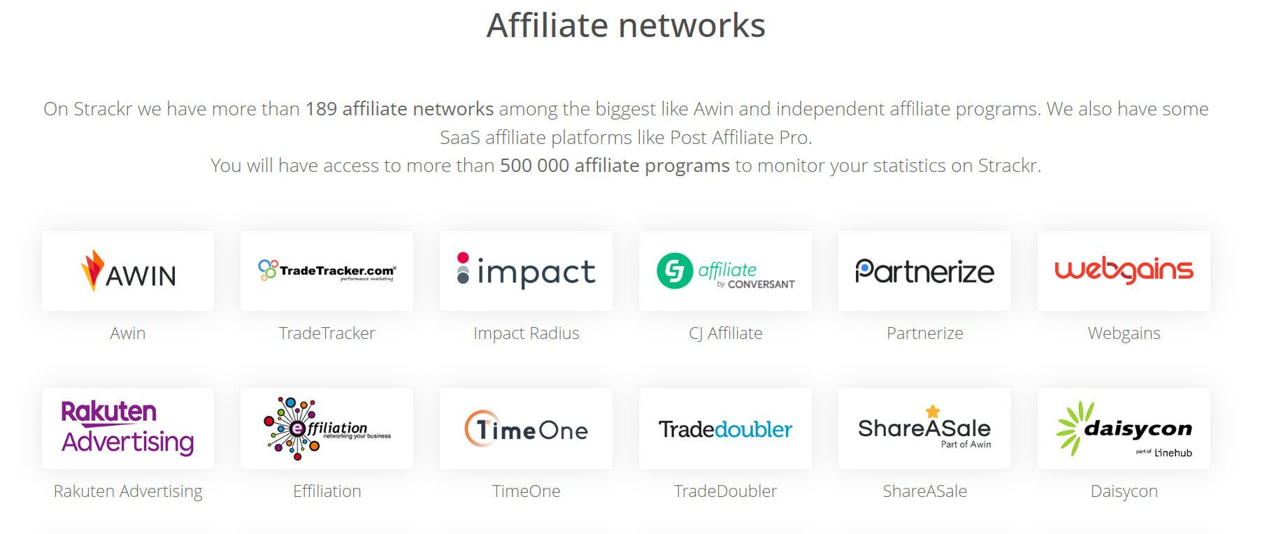 Affiliate networks