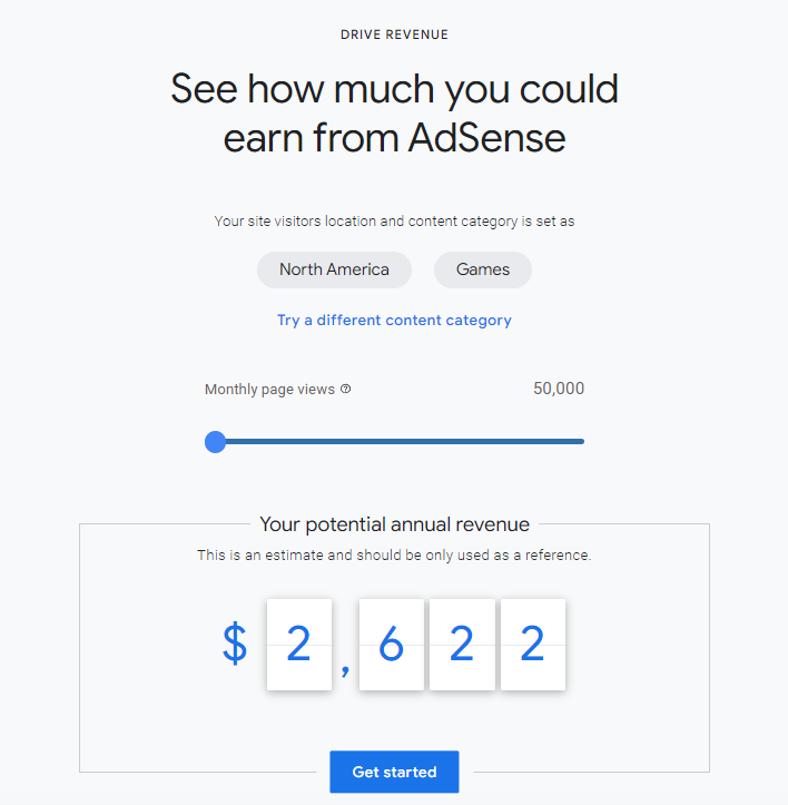 Google Adsense revenues