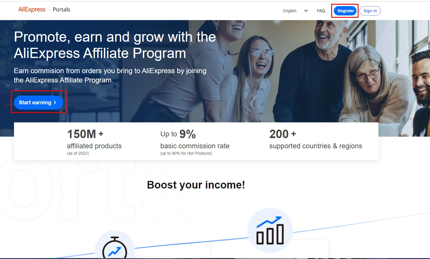 Aliexpress affiliate program