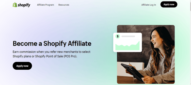 Programme d'affiliation de Shopify