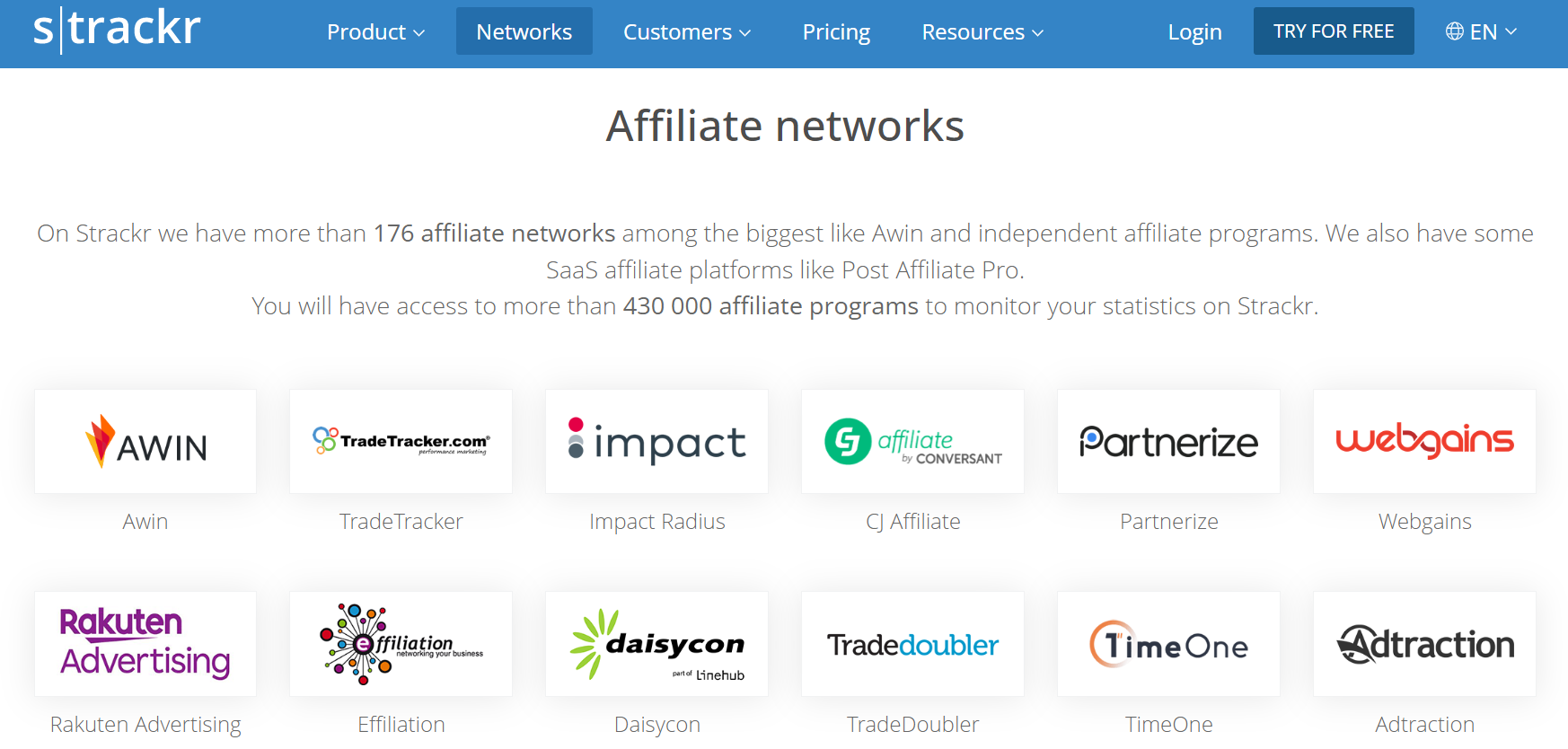 Affiliate networks
