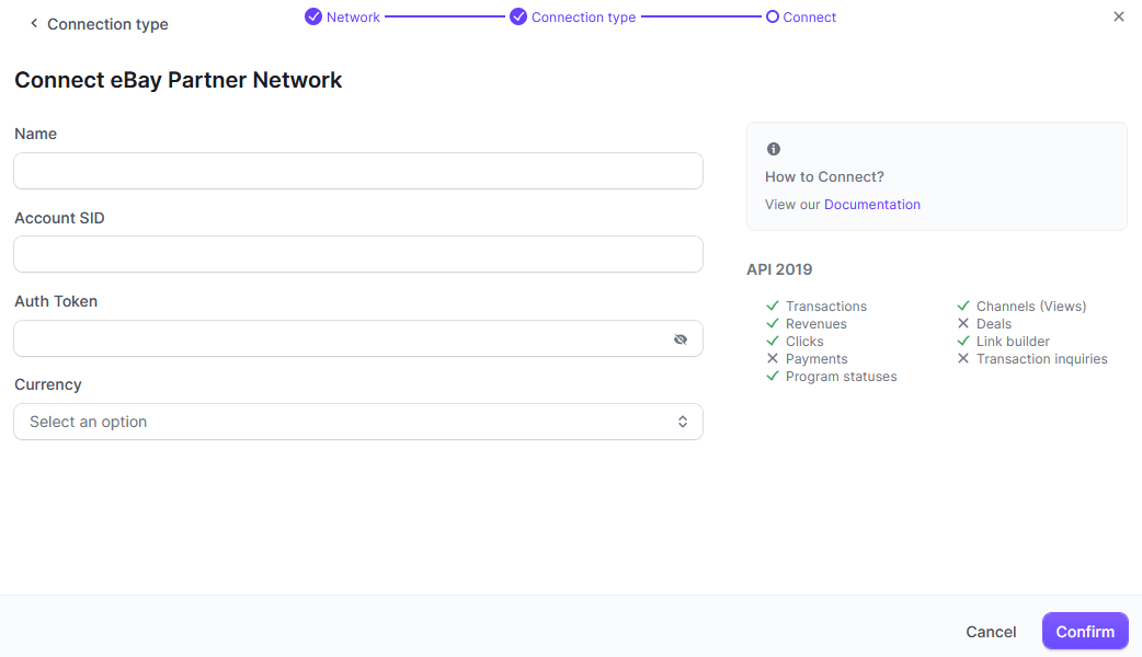 Connect eBay Partner Network