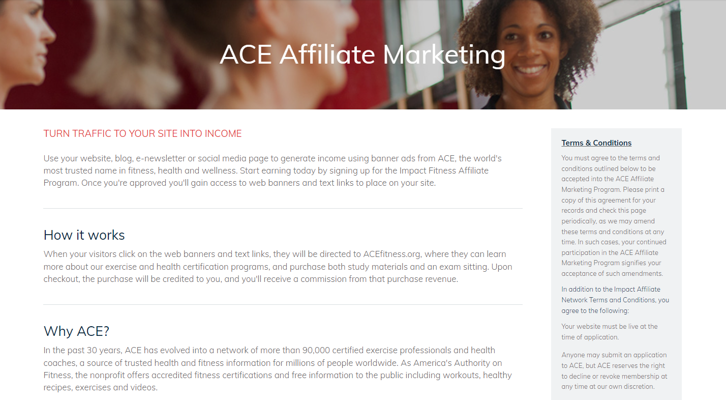 ACE Fitness Affiliate Program