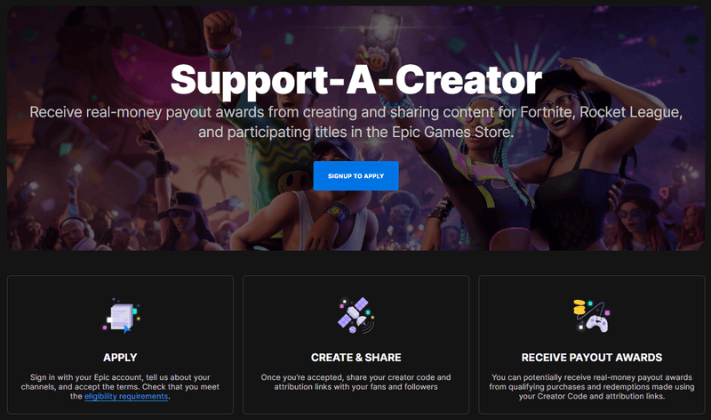 Epic Games Affiliate Program