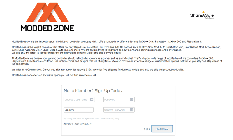 Programme d'affiliation de ModdedZone