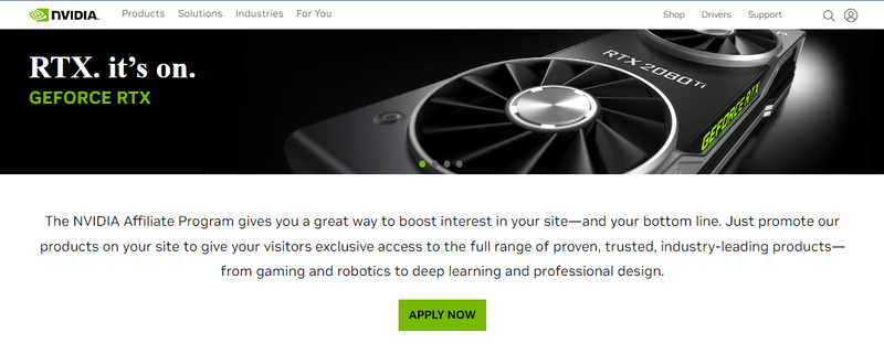 Nvidia Affiliate Program