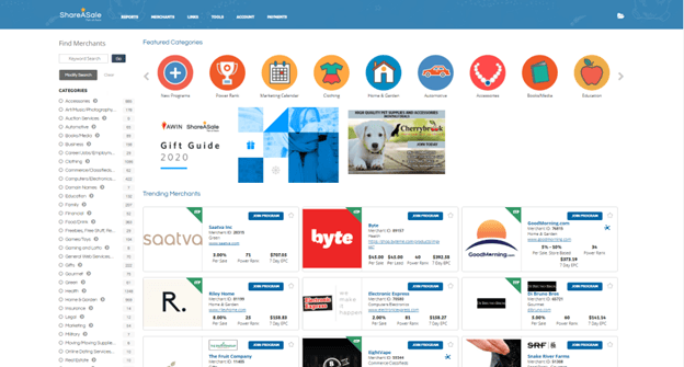 ShareASale advertisers