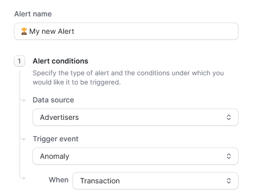 Alert condition