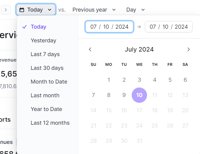 Timeframe Selection